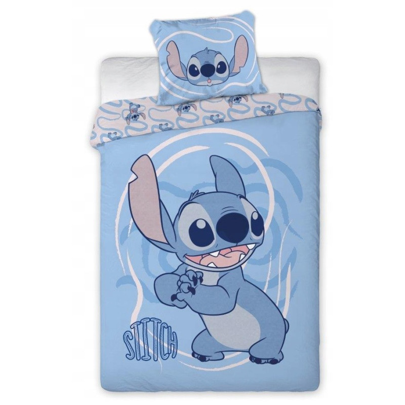 POŚCIEL LILO & STITCH 140x200 niebieska lilo & stitch 02 bawełna