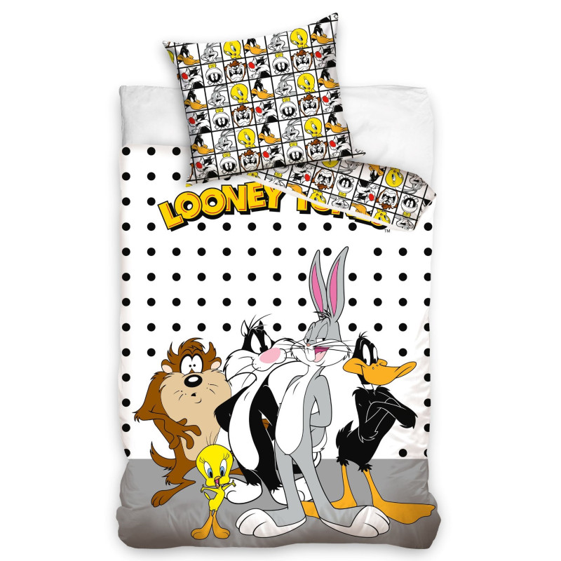 POŚCIEL DZIECIĘCA 140x200 LOONEY TUNES KRÓLIK CARTOON BUGS KACZOR
