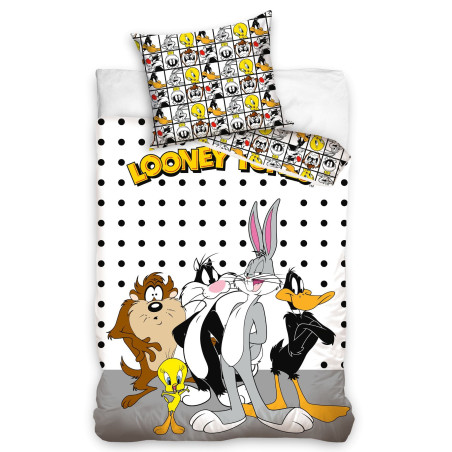 POŚCIEL DZIECIĘCA 140x200 LOONEY TUNES KRÓLIK CARTOON BUGS KACZOR