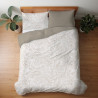 POŚCIEL 220x200 bawełna liście verde 028 BEŻ BRĄZ ELEGANCKA