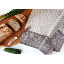 ŚCIERKA KUCHENNA ŻAKARDOWA szara CARINO 024  40X60 cm BAWEŁNIANA