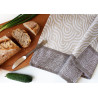 ŚCIERKA KUCHENNA ŻAKARDOWA szara CARINO 024  40X60 cm BAWEŁNIANA