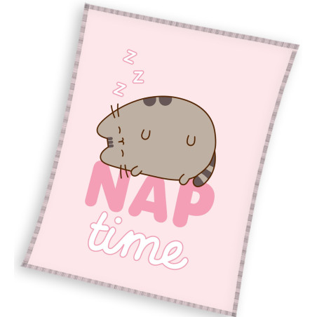 KOCYK PUSHEEN 130X160 KOC RÓŻOWY KOTEK