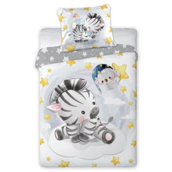 POŚCIEL 100x135 DO ŁÓŻECZKA zebra