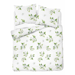 POŚCIEL 160x200 KWIATY 5766b BAWEŁNIANA