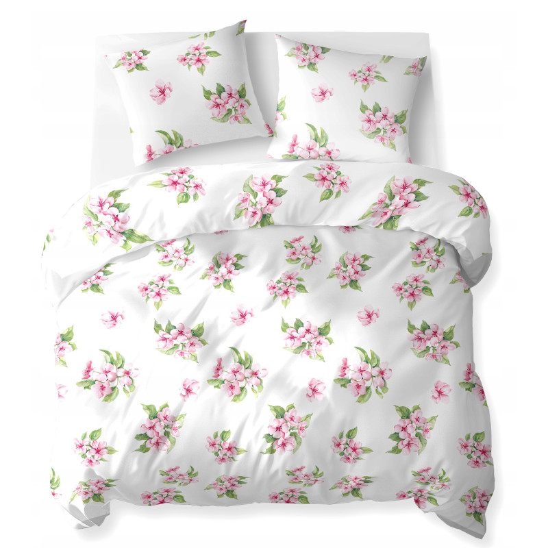 POŚCIEL 160x200 KWIATY 5766a BAWEŁNA