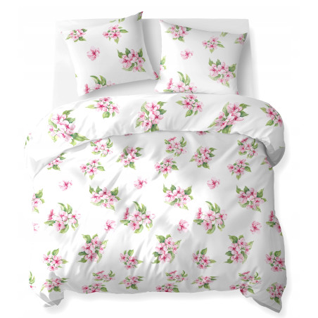 POŚCIEL 160x200 KWIATY 5766a BAWEŁNA