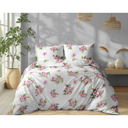 POŚCIEL 160x200 KWIATY 5766a BAWEŁNA