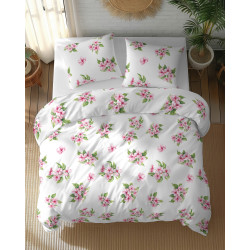 POŚCIEL 160x200 KWIATY 5766a BAWEŁNA