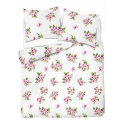 POŚCIEL 160x200 KWIATY 5766a BAWEŁNA