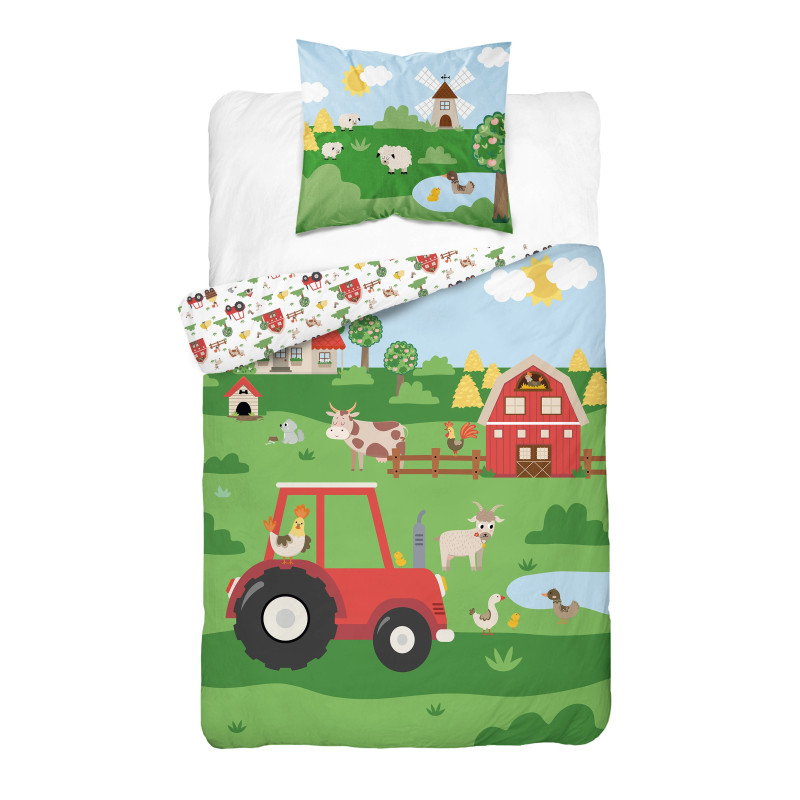 POŚCIEL 160x200 TRAKTOR FARMA 5417A