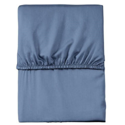 PRZEŚCIERADŁO Z GUMKĄ 140X200 NIEBIESKIE GŁADKIE