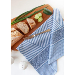 ŚCIERKA KUCHENNA ŻAKARDOWA NIEBIESKA CARINO 020