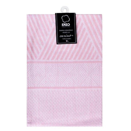 ŚCIERKA KUCHENNA ŻAKARDOWA RÓŻOWA CARINO 018