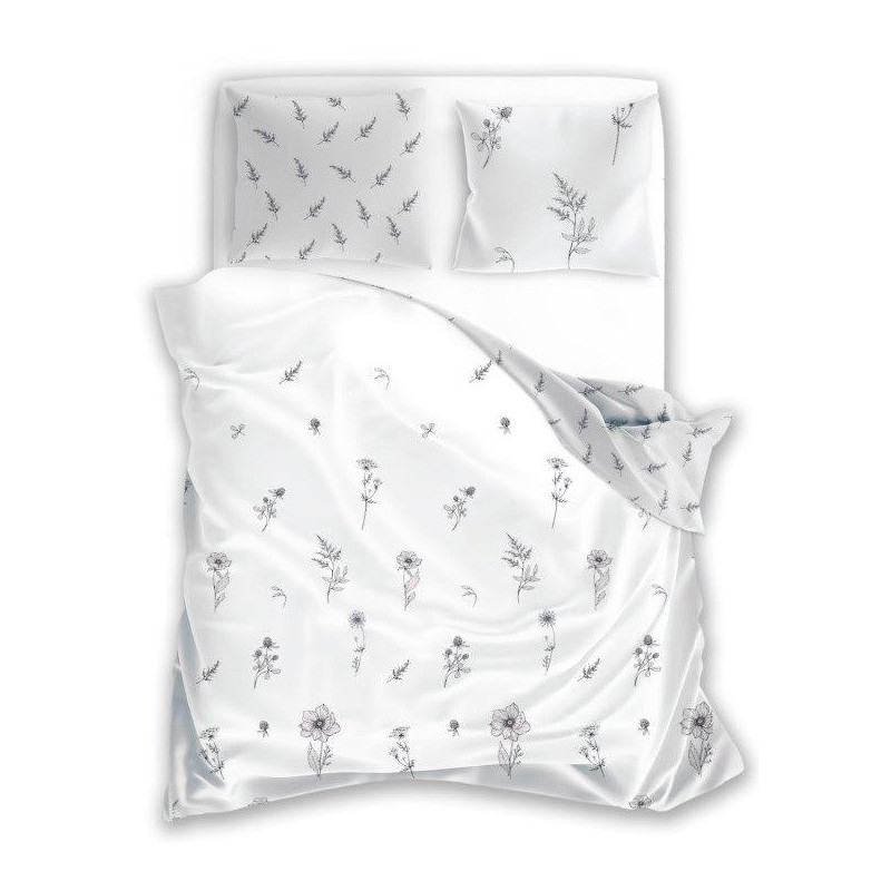 POŚCIEL 160X200 bawełniana KWIATY SEN 020