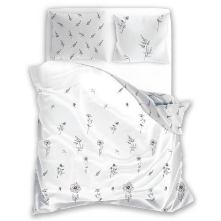 POŚCIEL 160X200 bawełniana KWIATY SEN 020