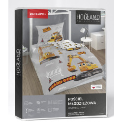 POŚCIEL 160x200 KOPARKA dla dziecka budowa 5579A