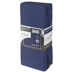 PRZEŚCIERADŁO Z GUMKĄ 90X200 GRANATOWE