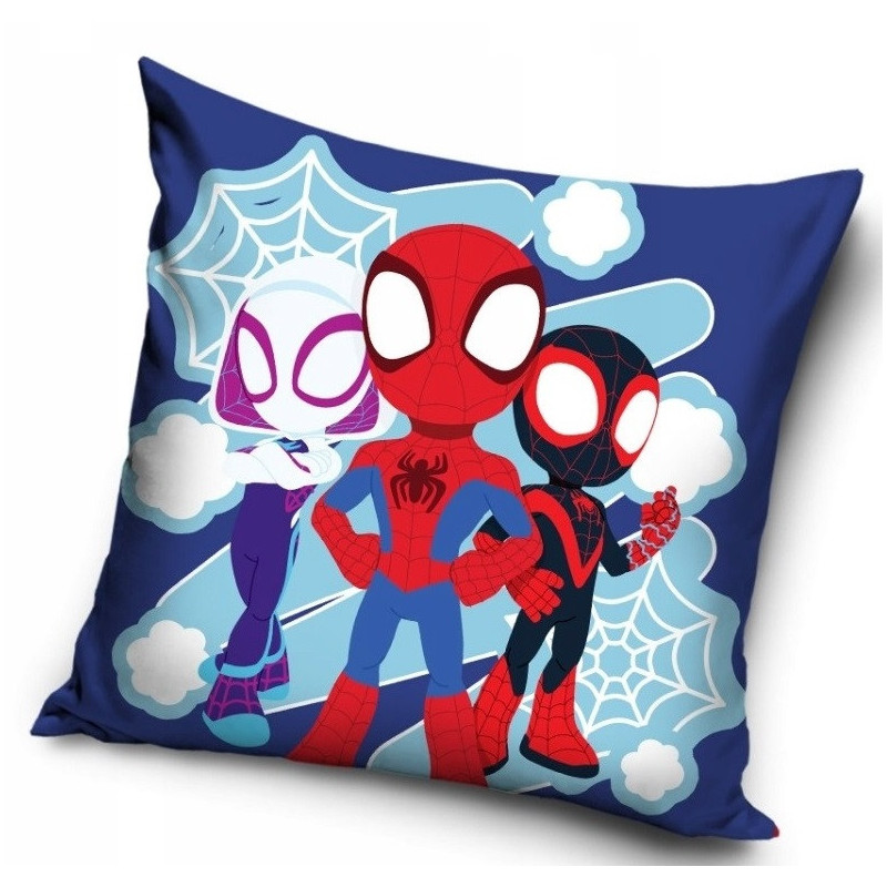 POSZEWKA NA PODUSZKĘ 40x40 SPIDEY 821 SPIDERMAN dziecięca welwet