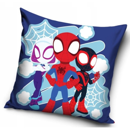 POSZEWKA NA PODUSZKĘ 40x40 SPIDEY 821 SPIDERMAN dziecięca welwet