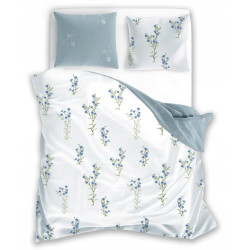POŚCIEL 220x200 + 2x 70x80 bawełniana KWIATY HOME15  komplet 3 częściowy