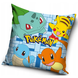 POSZEWKA NA PODUSZKĘ 40x40 POKEMON Pikachu dla dziecka dziecięca VELVET