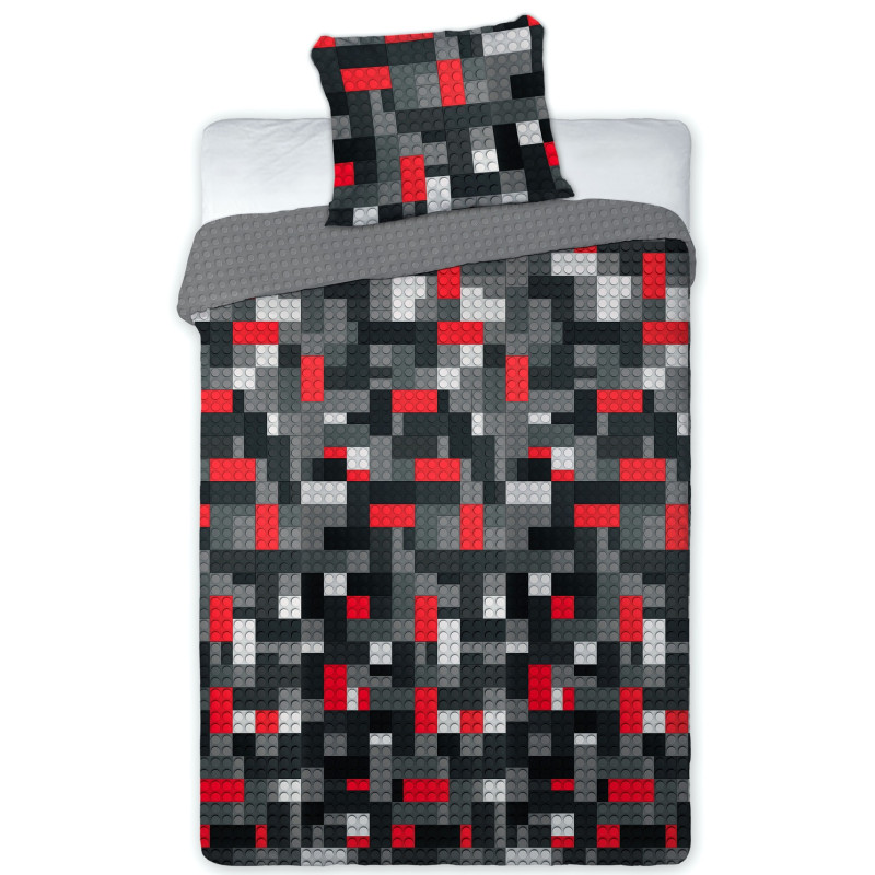 POŚCIEL 140x200 KLOCKI 025 GAMER dla dziecka dziecięca BAWEŁNIANA