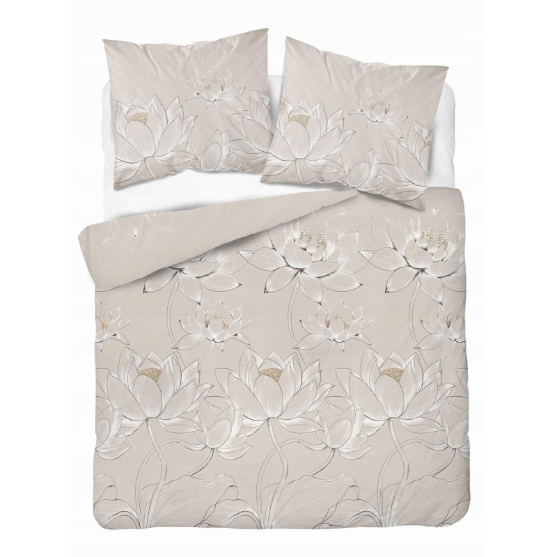 Pościel 160x200 BEŻOWA HOME Satin 5543B