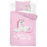 POŚCIEL DO ŁÓŻECZKA 100X135 jednorożec 5517A unicorn