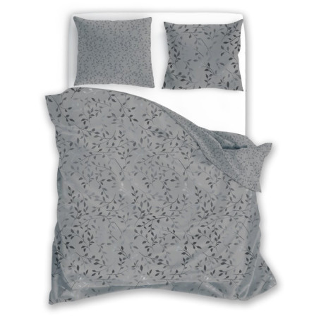 Pościel 160x200+ 2 x 70x80 BAWEŁNIANA verde 025 kwiaty