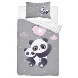 Pościel 100x135 PANDA 4790A MIŚ śliczna bambusowa