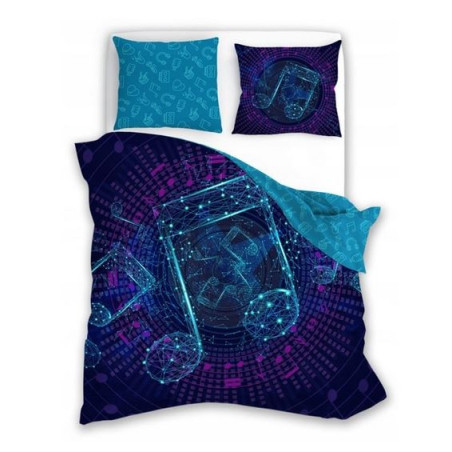 POŚCIEL 140x200 muzyka nuty 029 świeci w nocy świecąca