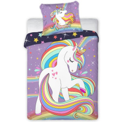 POŚCIEL DO ŁÓŻECZKA 100X135 JEDNOROŻEC 022