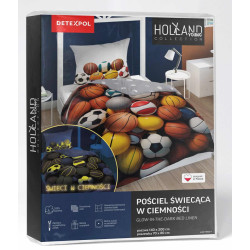 POŚCIEL 160x200 PIŁKI 5552A PIŁKA NOŻNA DLA KIBICA KOSZYKÓWKA PIŁKARSKA