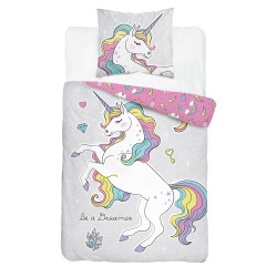 POŚCIEL 160x200 JEDNOROŻEC 4031A ŚWIECI ŚWIECĄCA