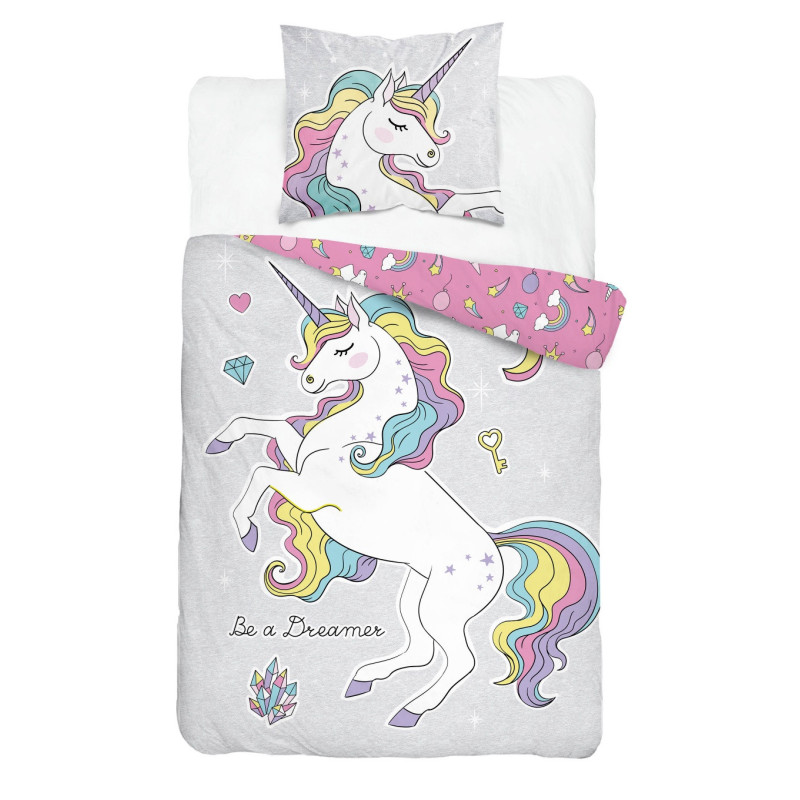 POŚCIEL 160x200 JEDNOROŻEC 4031A ŚWIECI ŚWIECĄCA