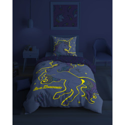 POŚCIEL 160x200 JEDNOROŻEC 4031A ŚWIECI ŚWIECĄCA