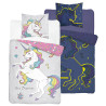 POŚCIEL 160x200 JEDNOROŻEC 4031A ŚWIECI ŚWIECĄCA