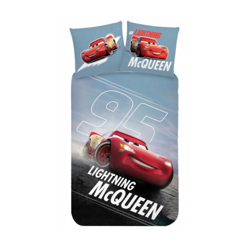 Pościel 100X135 CARS świecąca Cars Glow 100/135 AUTA samochody