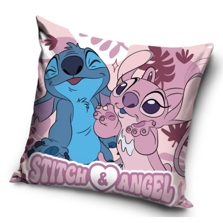POSZEWKA NA PODUSZKĘ 40x40 LILO STITCH 729 dla dziecka dziecięca welwet