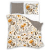 POŚCIEL 140x200 + 70x90 KWIATY GUSTO 004 komplet BAWEŁNIANY