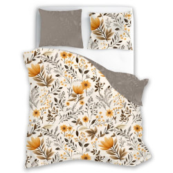 POŚCIEL 160x200 + 2X 70x80 KWIATY GUSTO 04 komplet BAWEŁNIANY