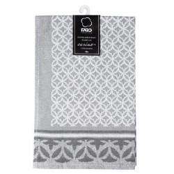 ŚCIERKA KUCHENNA ŻAKARDOWA szara CARINO 015