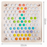 Układanka Drewniana Kulki Koraliki Drewniane Puzzle Mozaika