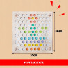 Układanka Drewniana Kulki Koraliki Drewniane Puzzle Mozaika