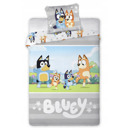 POŚCIEL 100X135 BLUE 031 DO ŁÓŻECZKA DZIECIĘCA DLA DZIECKA DISNEY PIESEK bluey