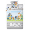 POŚCIEL 100X135 BLUE 031 DO ŁÓŻECZKA DZIECIĘCA DLA DZIECKA DISNEY PIESEK bluey