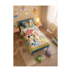 POŚCIEL 100X135 BLUEY 023 DO ŁÓŻECZKA DZIECIĘCA DLA DZIECKA DISNEY PIESEK