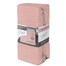 PRZEŚCIERADŁO Z GUMKĄ 220X200 RÓŻOWE RÓŻ BAWEŁNIANE GŁADKIE