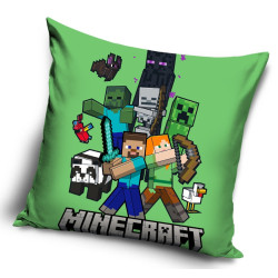 POSZEWKA NA PODUSZKĘ 40x40 MINECRAFT 748 dziecięca welwet STEVE